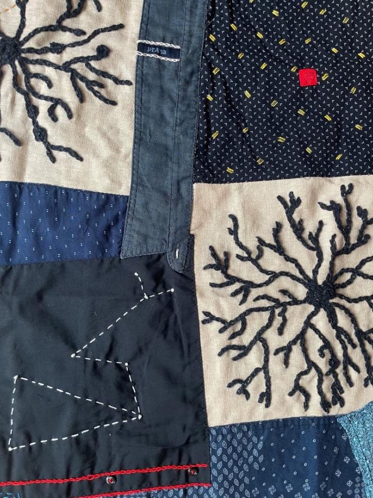 Cora-Li-Leger-A-Starry-Night-detail-2024-yarn-linen-cotton-shirt-fragments-embroidery-thread-1-1 (1)